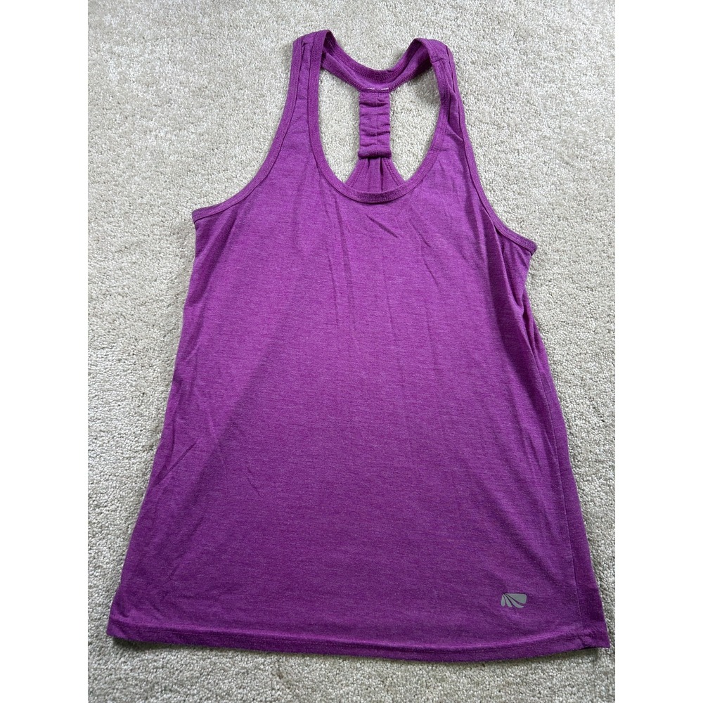 Marika Tek Tank Top Womens‎ Medium Purple Dry-Wik Performance Tee Racerback Yoga